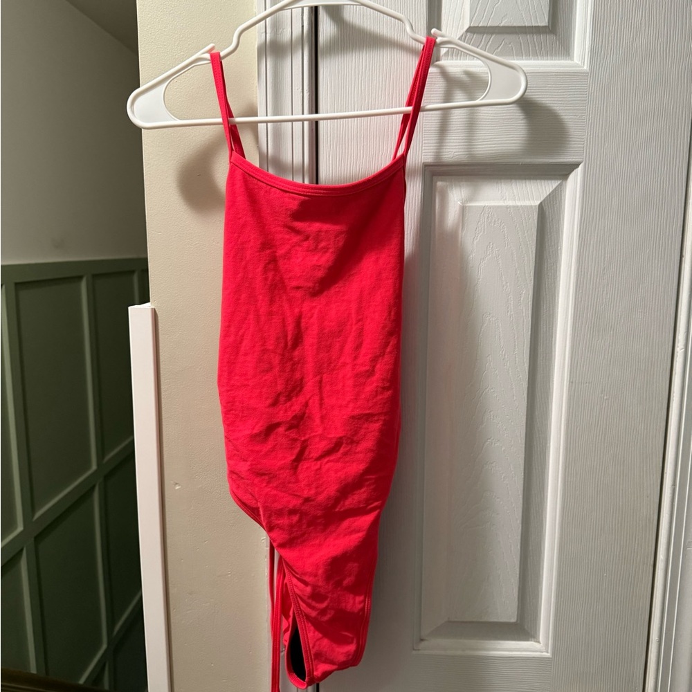 Jolyn Red One Piece Swimsuit for Swim Enthusiasts